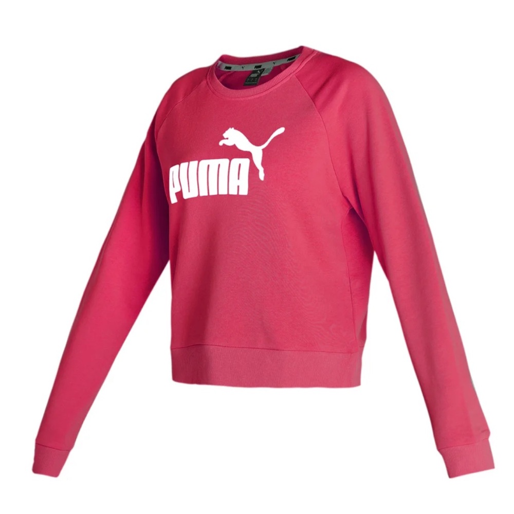 Puma Logo Mauvewood No. 1 Crew Neck Top Sweatshirt Size X-Large NWT Women’s